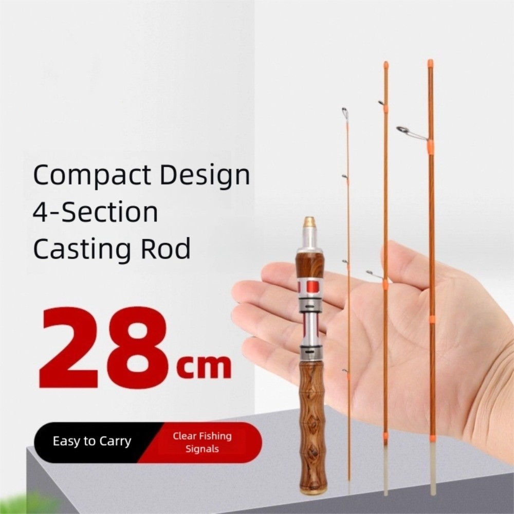 4 Sections Spinning Fishing Ro - Fishing Rod Carbon Fiber のレビューと価格