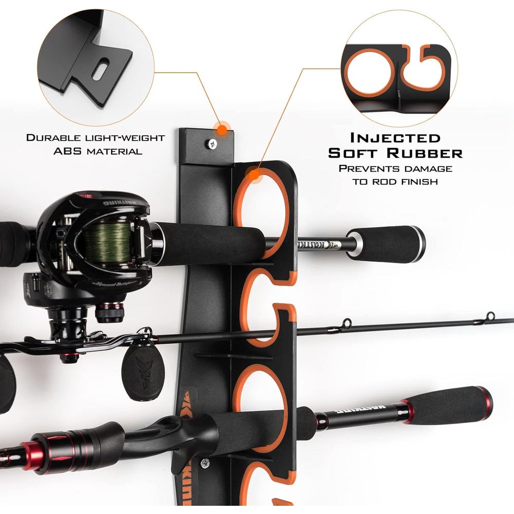 Rod Holder Organizer: Wall/Cei - Fishing Rod Combo のレビューと価格