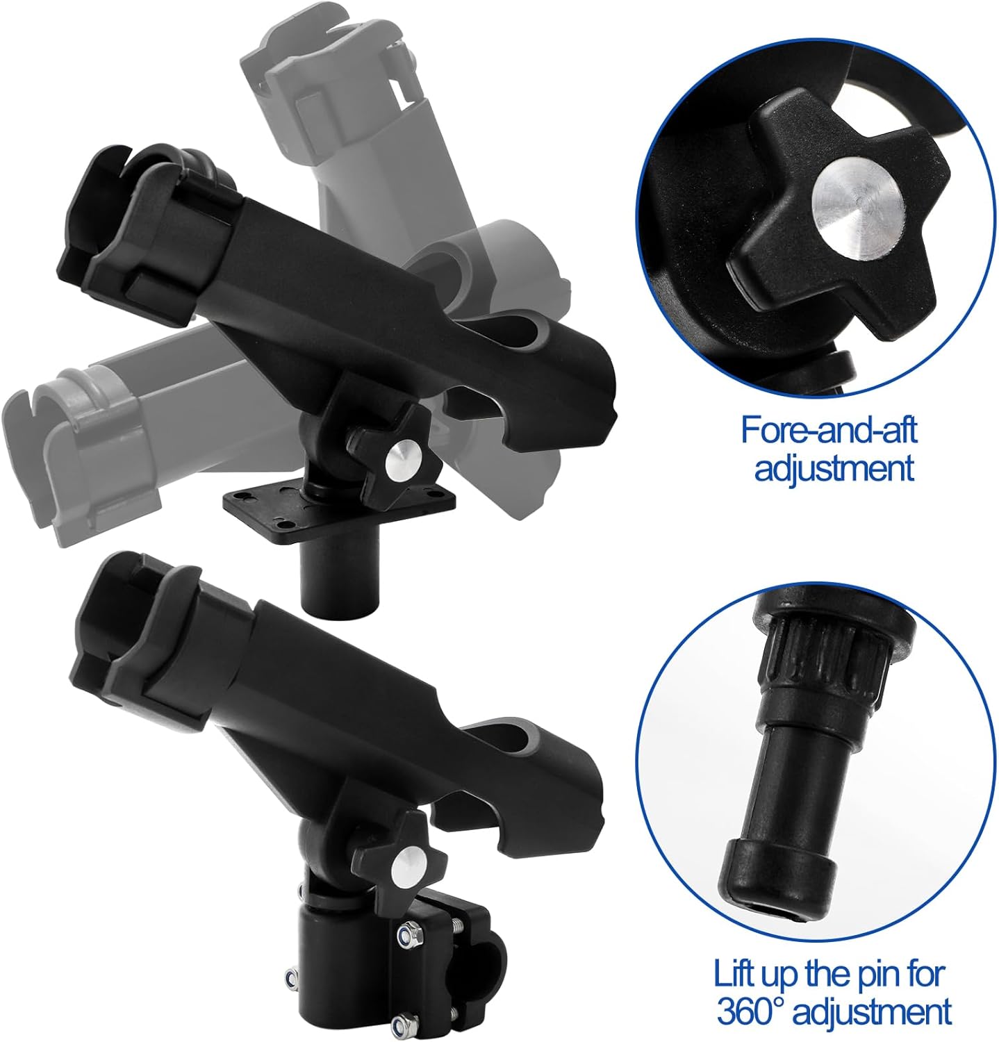 2 Pack Fishing Rod Holder with - Fishing Rod Boat のレビューと価格