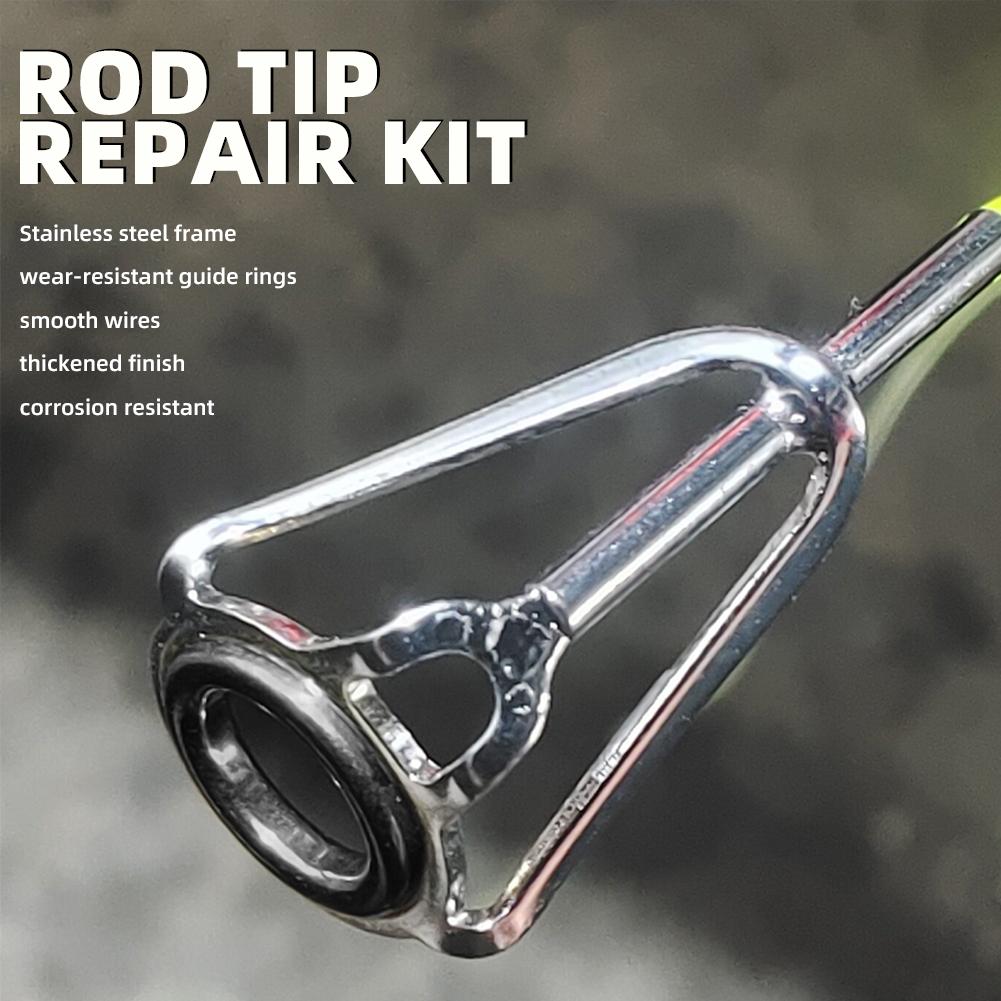 Rod Tip Repair Kit 10pcs Fishi - Fishing Rod Guide Replacement のレビューと価格