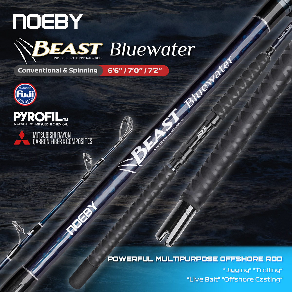 Noeby Beast Offshore Casting F - Fishing Rod Surf のレビューと価格
