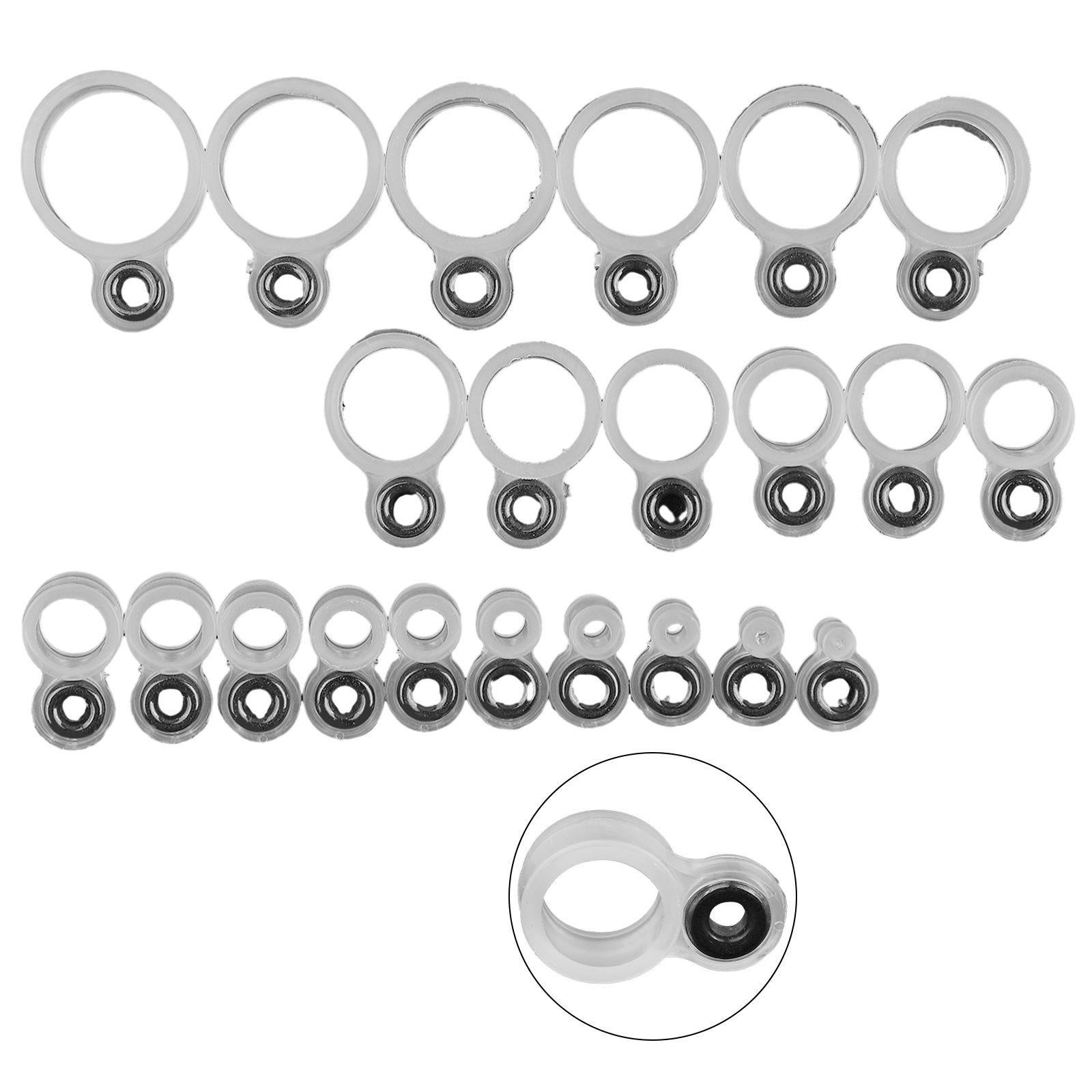 14/22Pcs Fishing Rod Eyelet Re - Fishing Rod Guide Replacement のレビューと価格