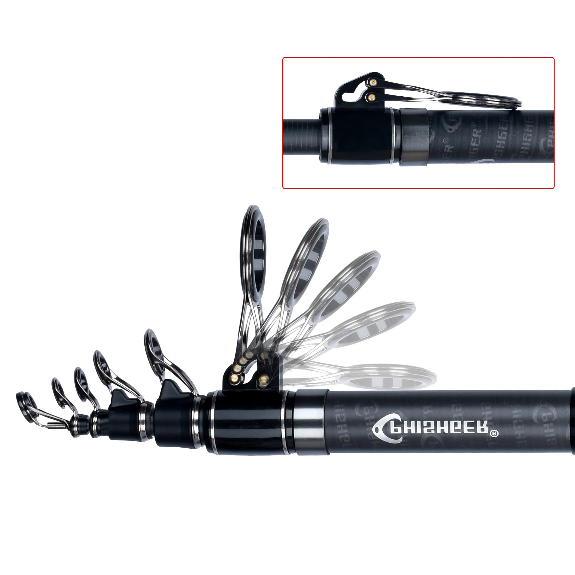 PHISHGER Telescopic Surf Spinn - Fishing Rod Surf のレビューと価格