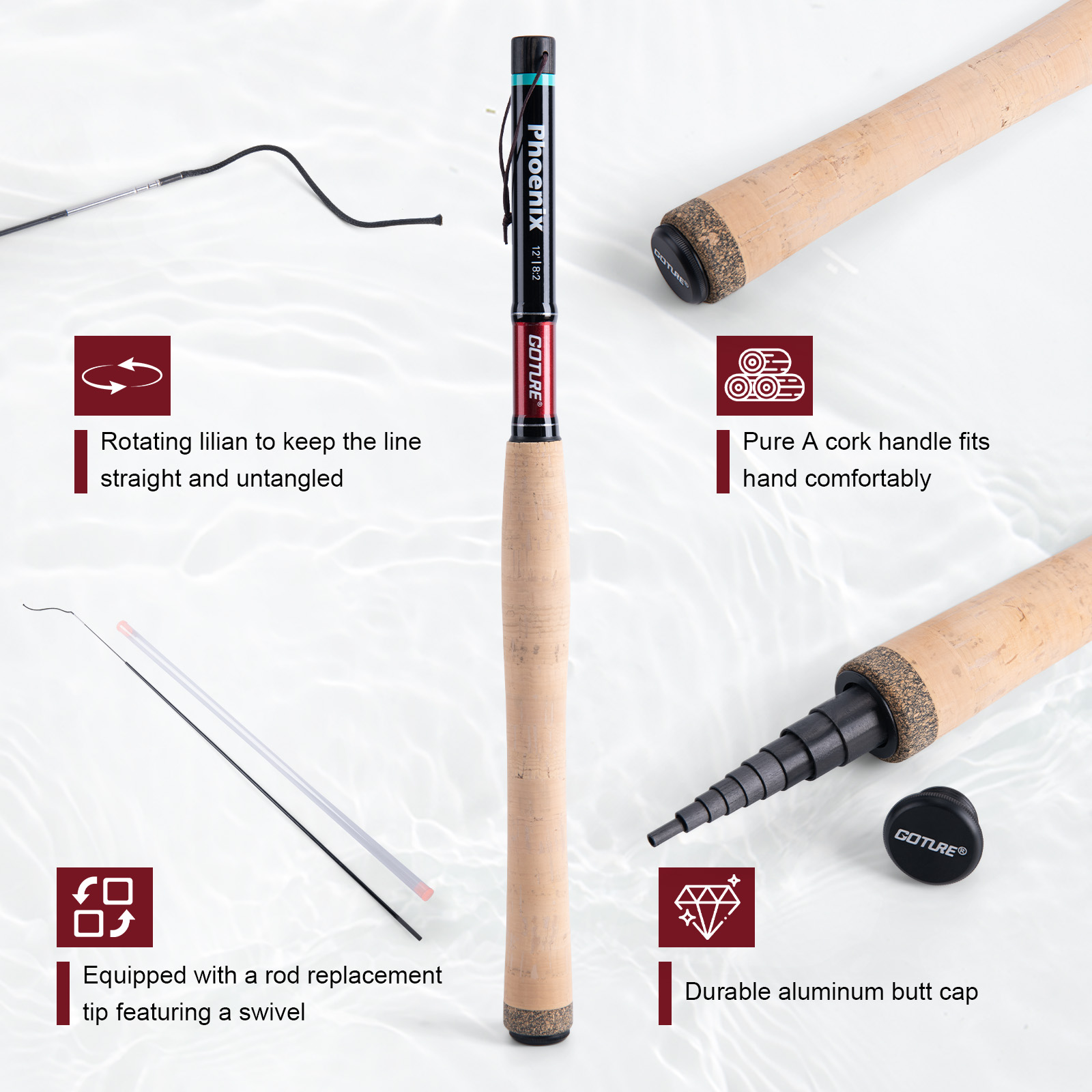 Goture Fishing Rod Combo Fly F - Fishing Rod Fly のレビューと価格