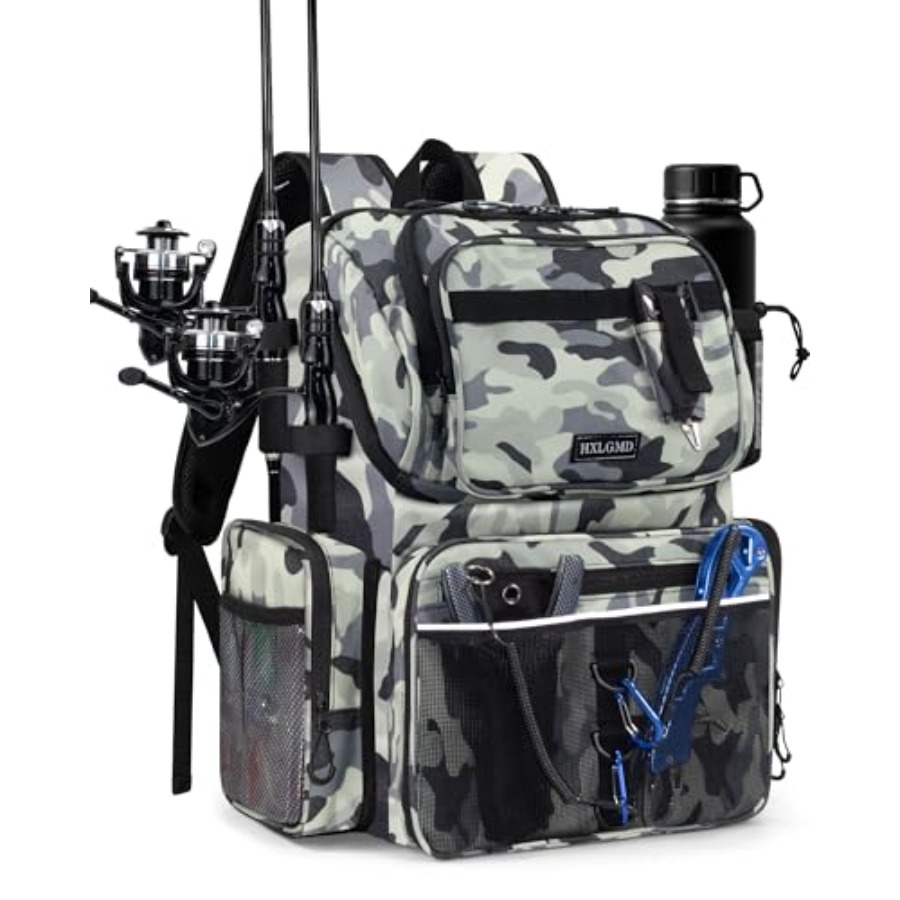 Fishing Backpack with Rod Hold - Fishing Rod Holder のレビューと価格