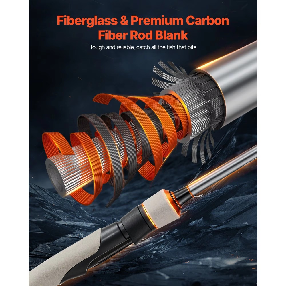 Carbon Fiber Bass Fishing Pole - Fishing Rod Carbon Fiber のレビューと価格