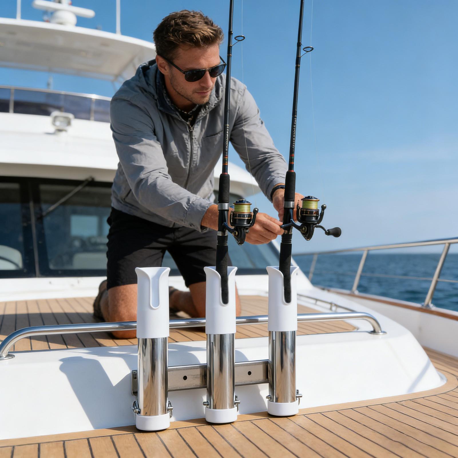 Rod Holder For Boat 3 Tube Lin - Fishing Rod Boat のレビューと価格