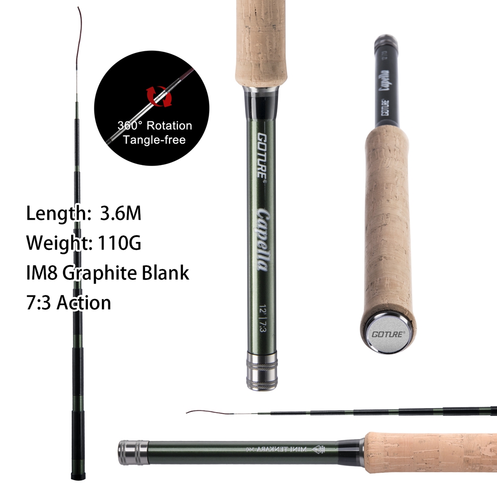 Goture Tenkara Fly Fishing Rod - Fishing Rod Carbon Fiber のレビューと価格