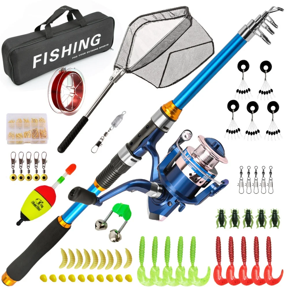2.1-3.6M Telescopic Glass Fibe - Fishing Rod Spinning のレビューと価格