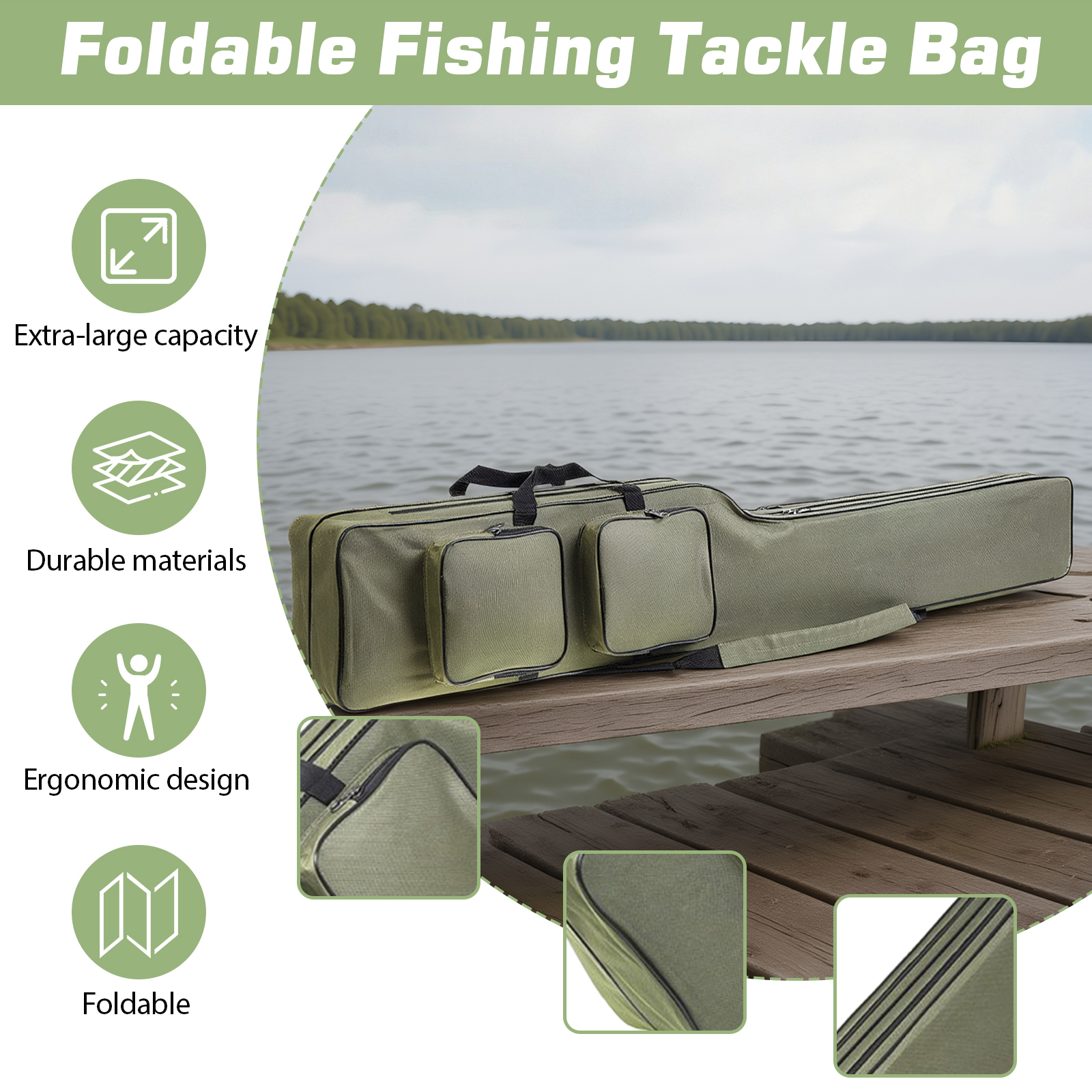 Fishing Rod Bags 150cm Waterpr - Fishing Rod Case のレビューと価格
