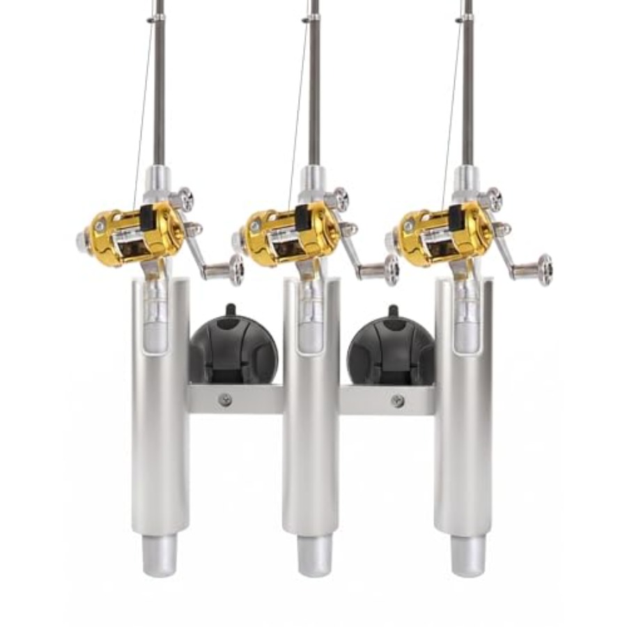 No Drill Vacuum Fishing Rod Ho - Fishing Rod Rack のレビューと価格
