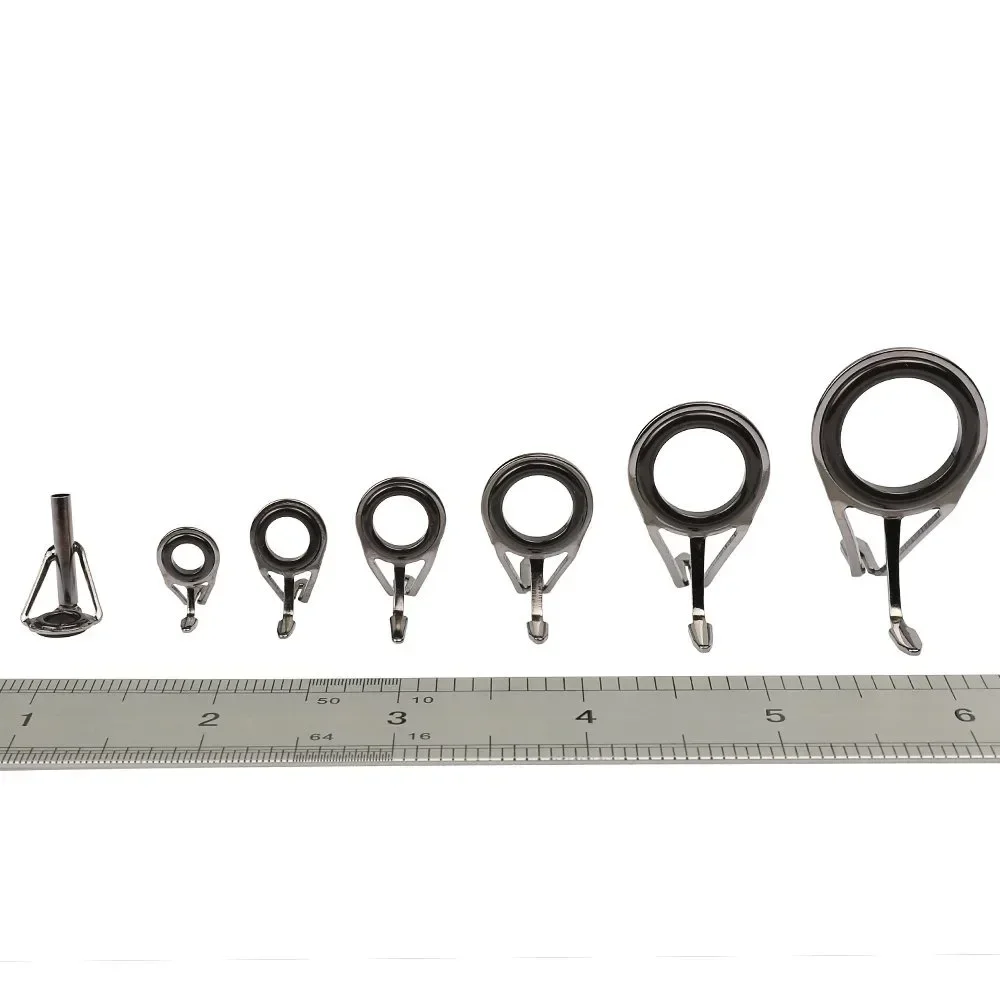 7pcs/set Fishing Tackle Stainl - Fishing Rod Guide Replacement のレビューと価格