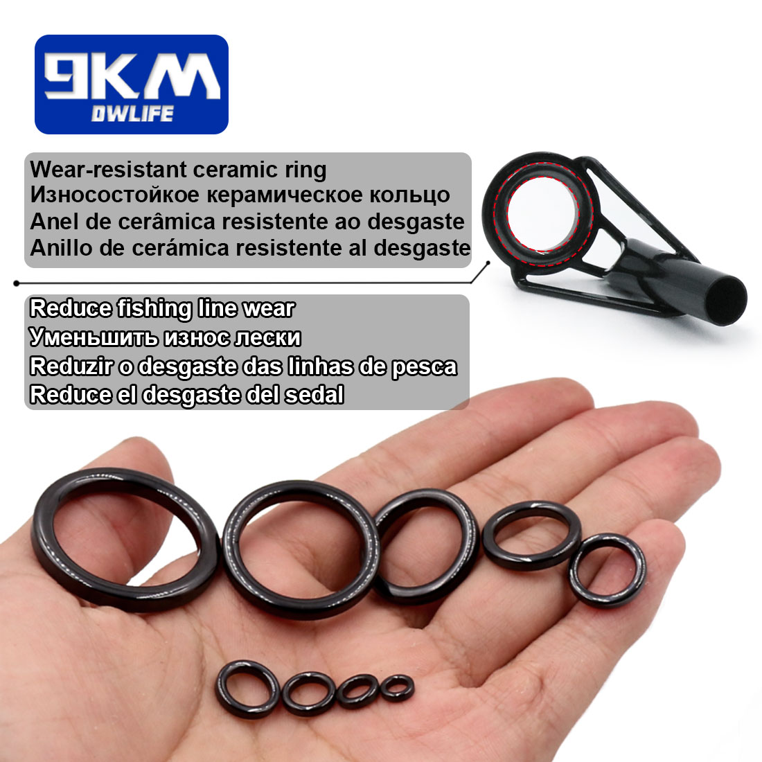 5Pcs Fishing Rod Tip Guides Re - Fishing Rod Tip Replacement のレビューと価格